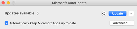 microsoft software updates for mac